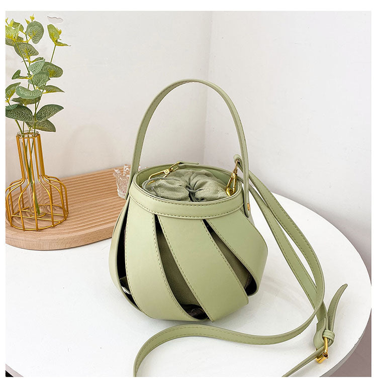 ziazone green bucket bag