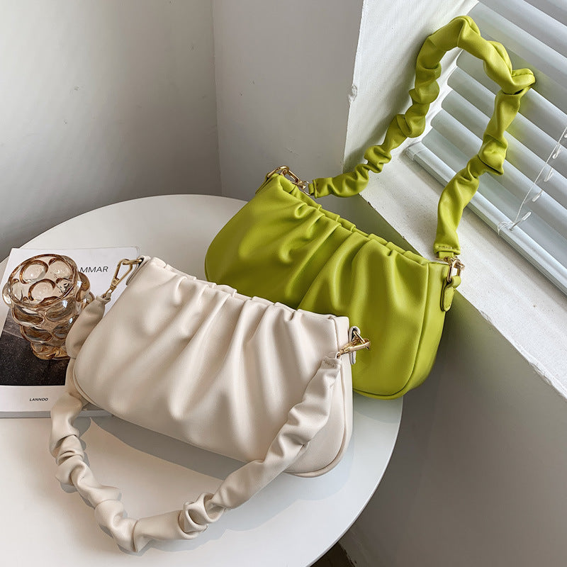 Ziazone beige and green bag for girls